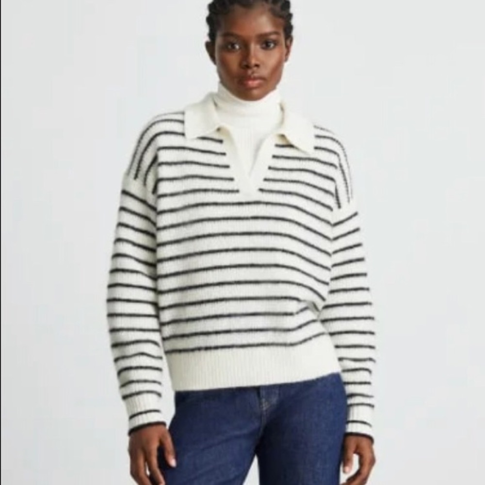 Everlane - The Alpaca Waffle-Stitch Polo - Size M